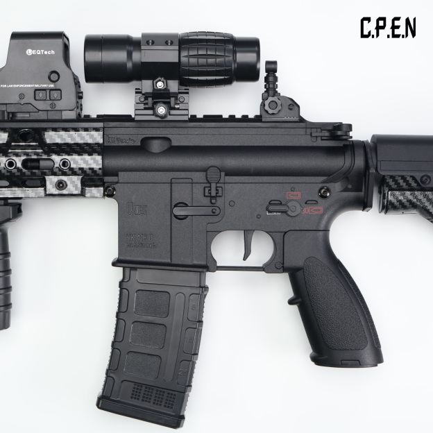 Cbrbon Flber HK416D-SMR Gel Blaster Safety toy gun