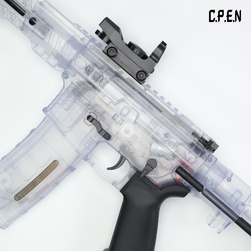 Transparent SLR Gel Blaster Telescopic stock Safety toy gun
