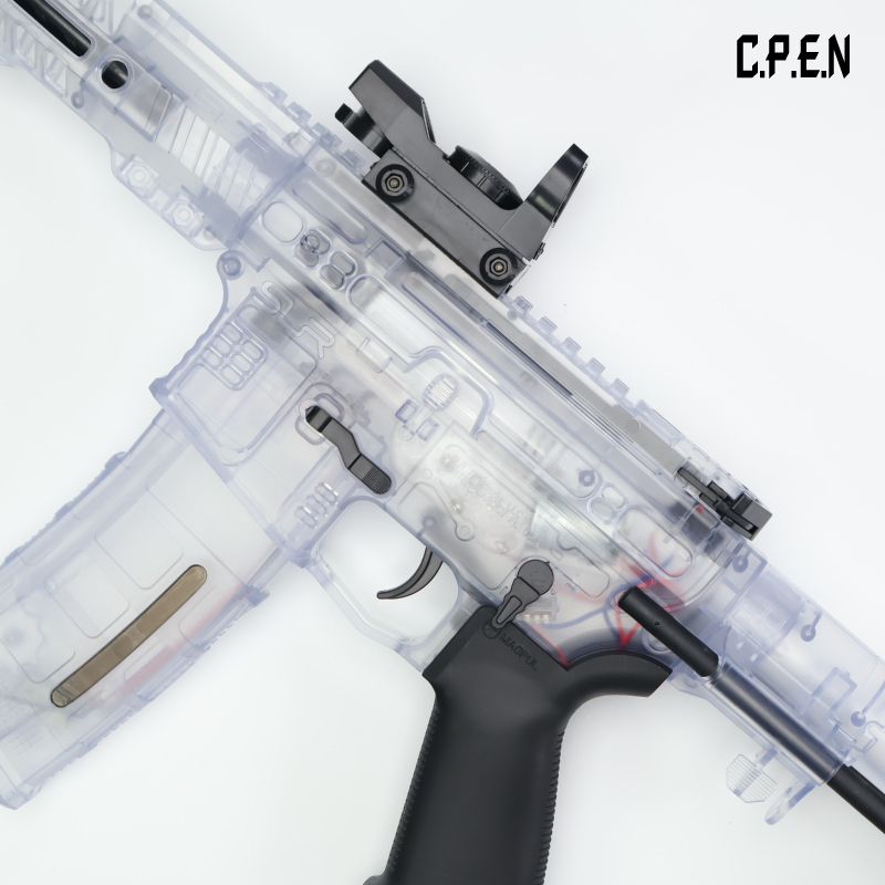 Transparent SLR Gel Blaster Telescopic stock Safety toy gun