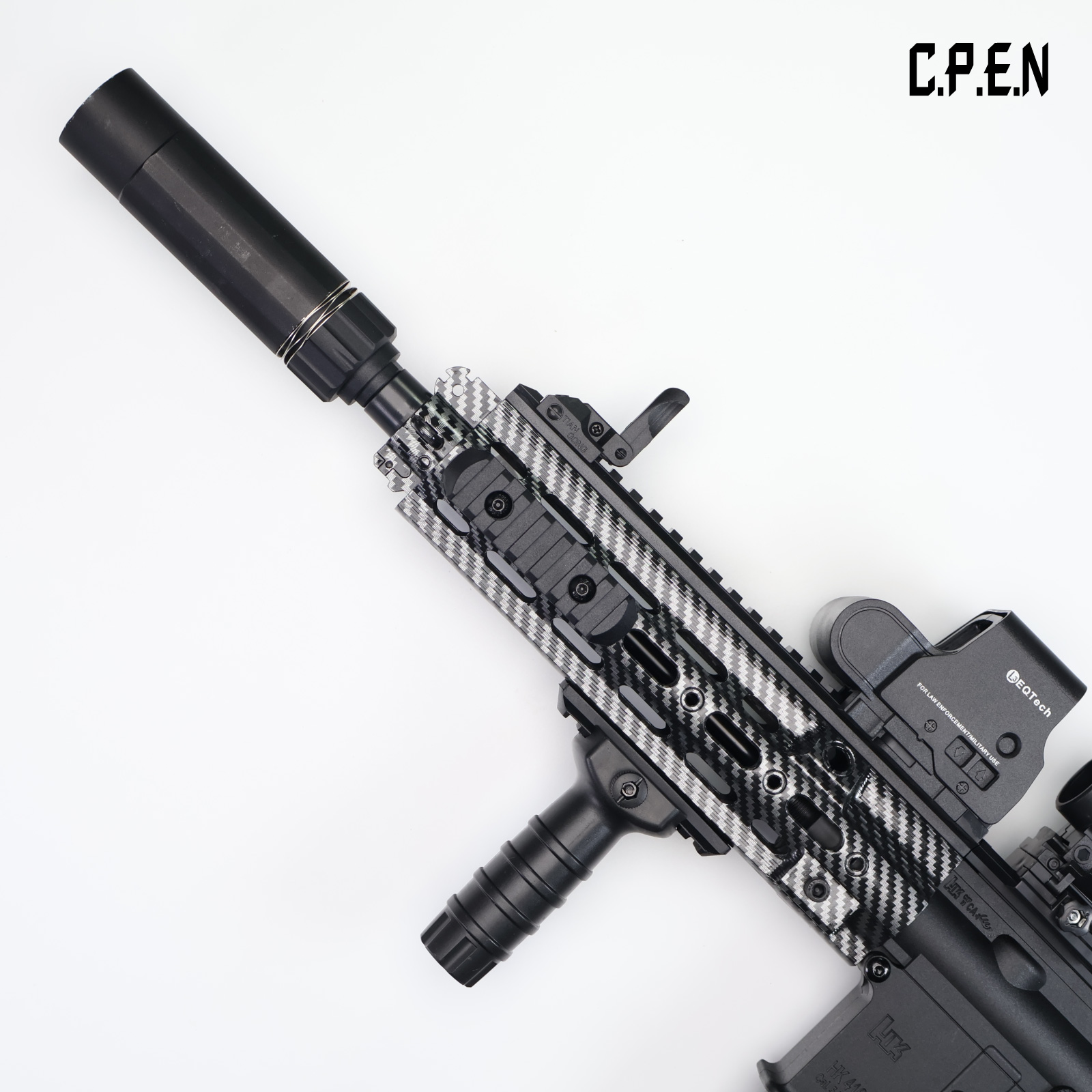 HK416D-SMR Gel Blaster, Carbon Fiber Pattern Luminous Edition, Safe Toy Gun