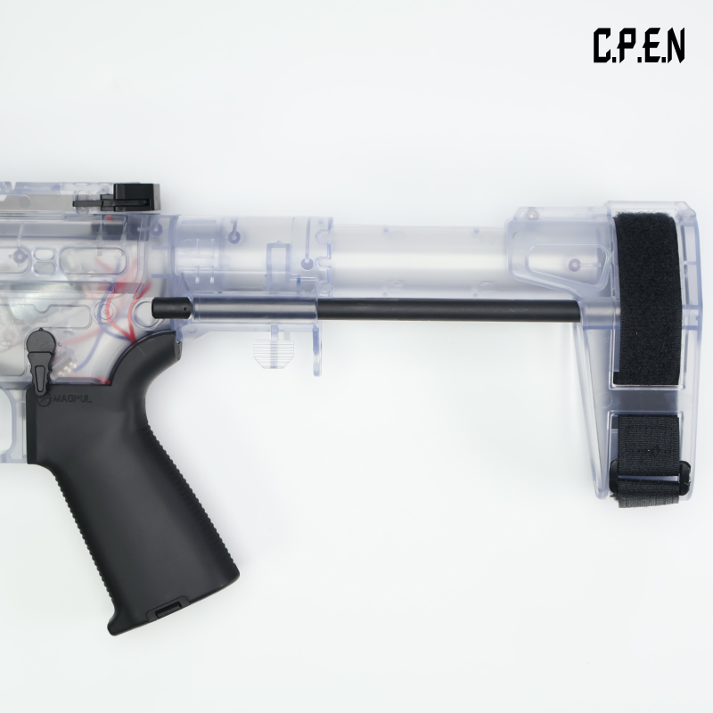 Transparent SLR Gel Blaster Telescopic stock Safety toy gun
