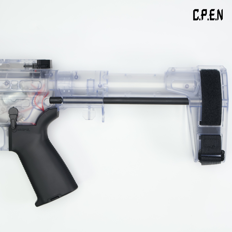 Transparent SLR Gel Blaster Telescopic stock Safety toy gun
