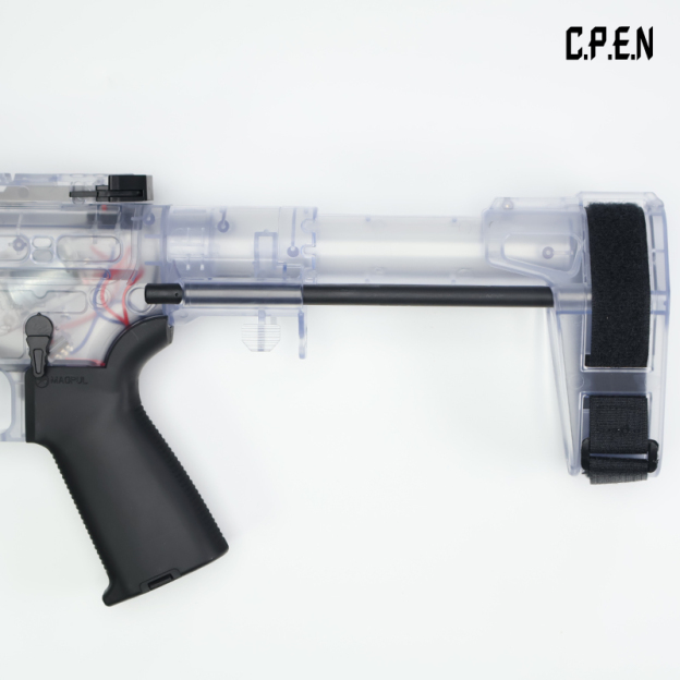 Transparent SLR Gel Blaster Telescopic stock Safety toy gun