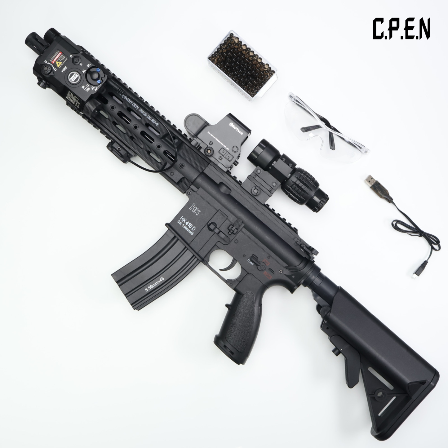 HK416D-SMR Black Gel Blaster Safety toy gun