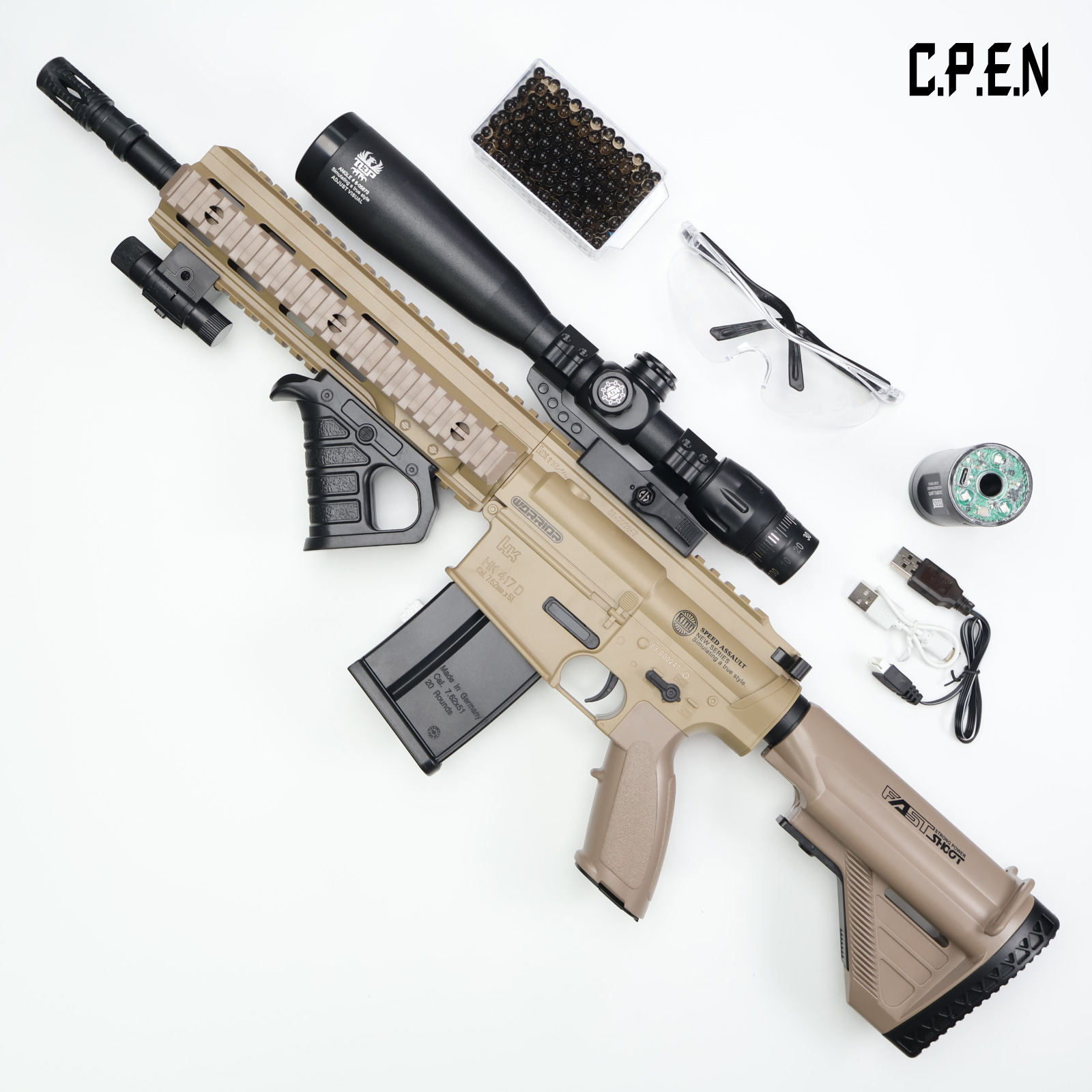 HK417 Gel Blaster Safety toy gun – CPEN TOY
