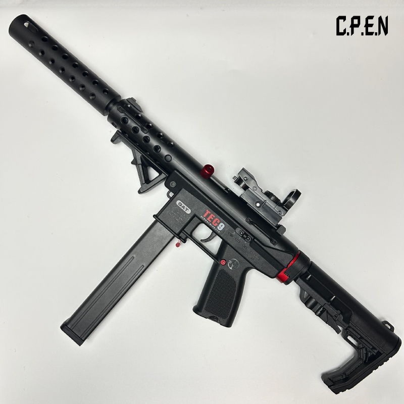 TEC9 Nylon tactical board Gel emitter Safety toy gun