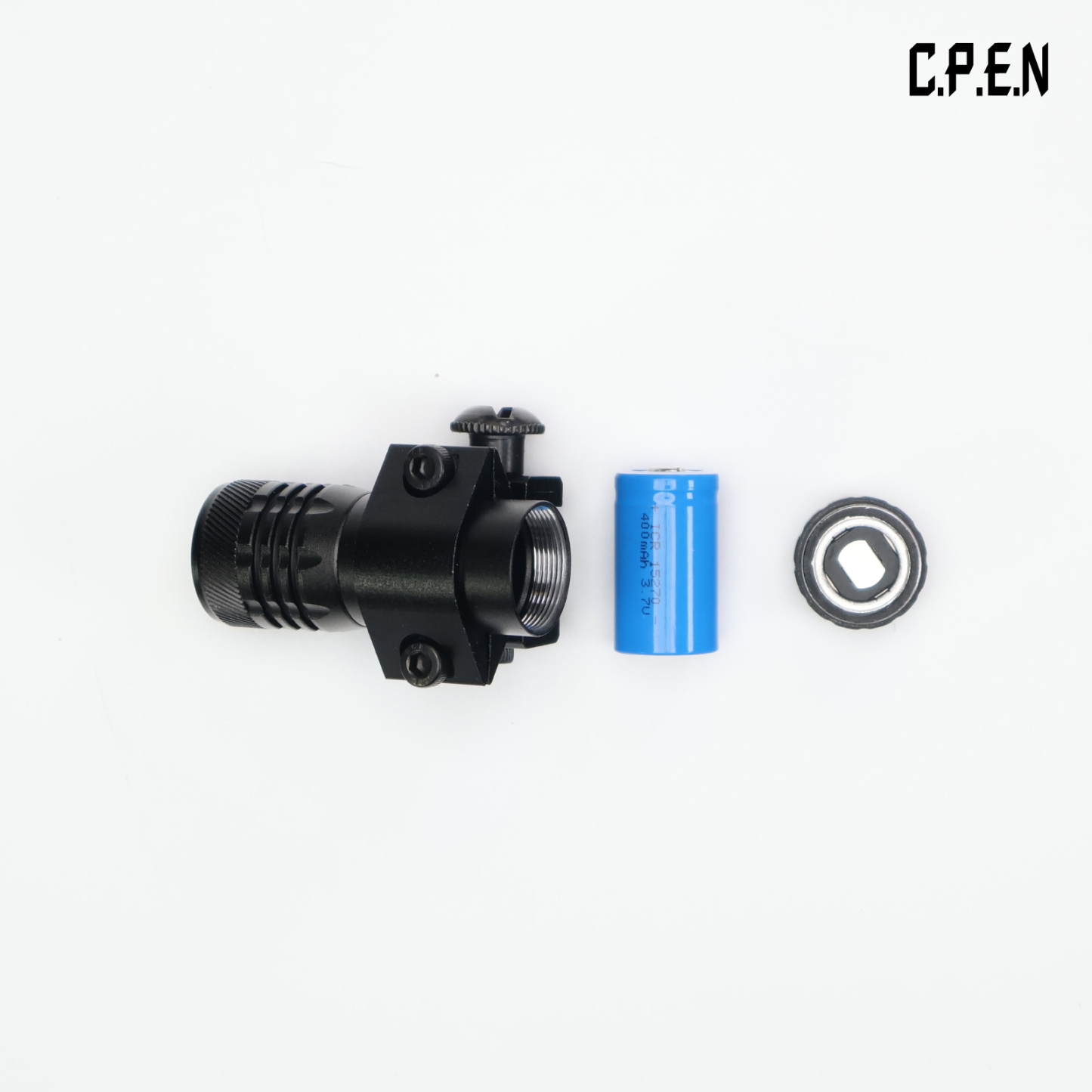 Metal strong light 20mm rail tactical flashlight