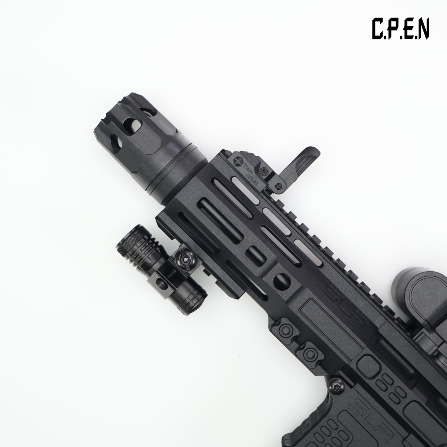 Metal strong light 20mm rail tactical flashlight