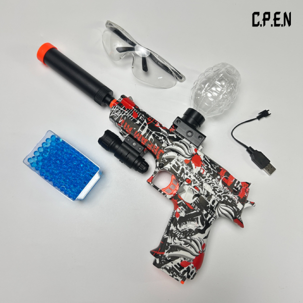 616A/518B Desert Eagle Painted Gel Blaster - Safe Toy Gun