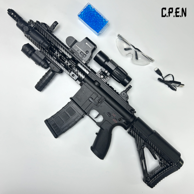 Cbrbon Flber HK416D-SMR Gel Blaster Safety toy gun
