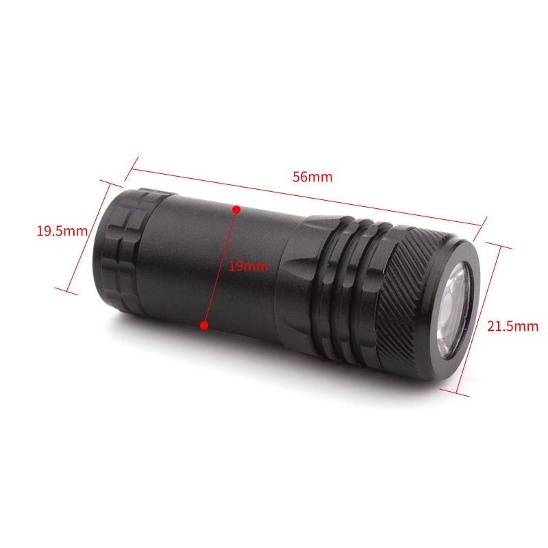 Metal strong light 20mm rail tactical flashlight