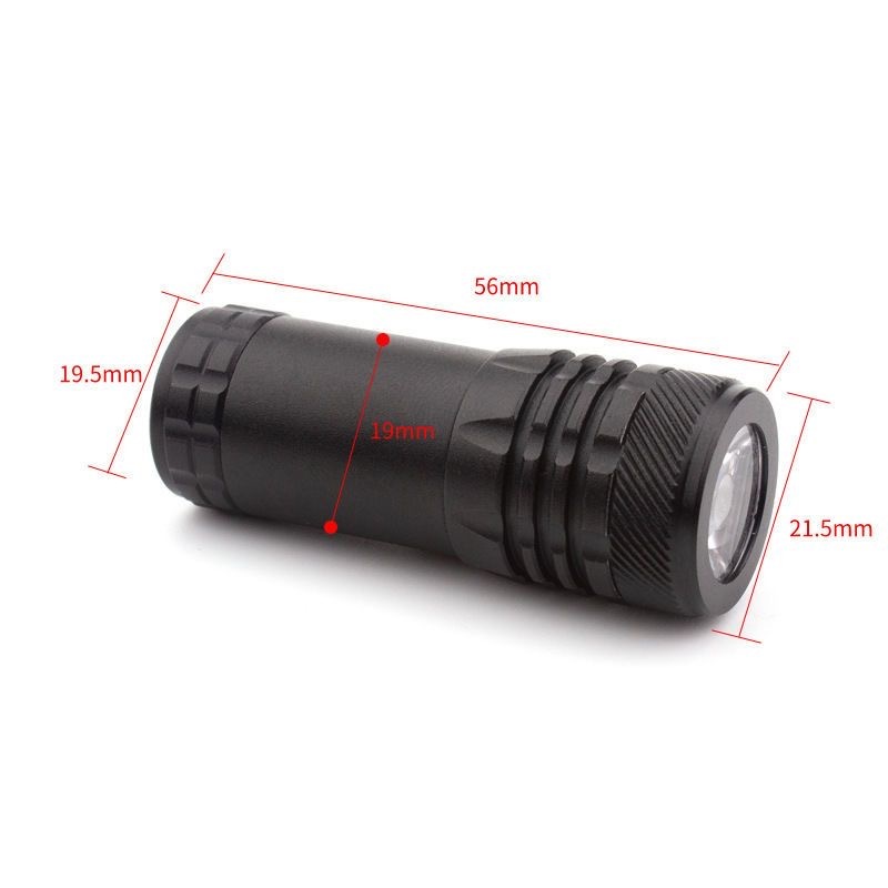 Metal strong light 20mm rail tactical flashlight