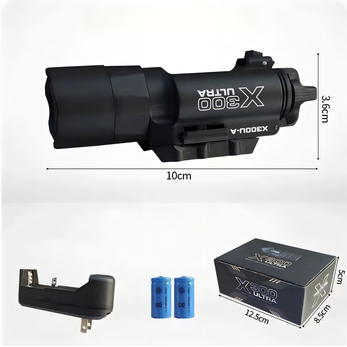 500 Lumen X300U Metal Flashlight, Gel Blaster Accessory