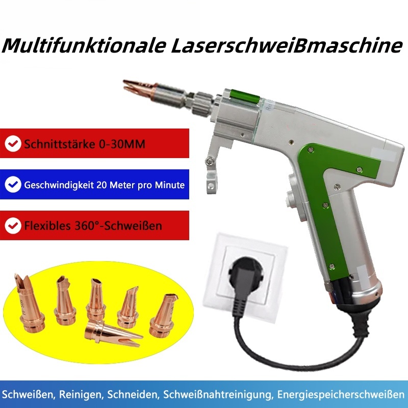 Laserschweißgerät (5 in 1) Neustes Modell 2025 Schweißen, Reinigen, Schneiden, Schweißnahtreinigung, Energiespeicherschweißen