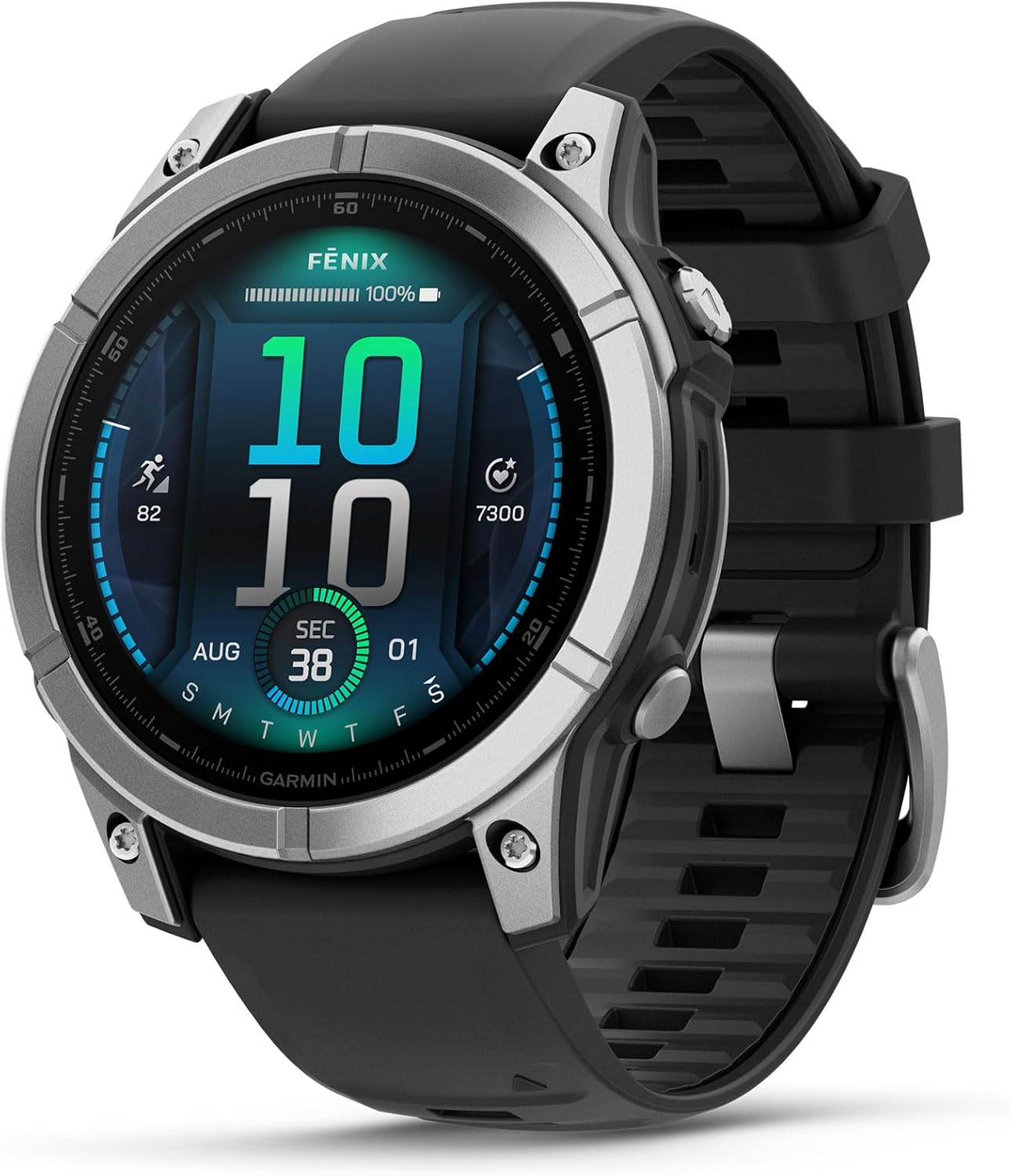 Garmin fēnix® 8, Premium-GPS-Multisport-Smartwatch mit Saphir-Solarbetrieb, langlebiger Akku, empfohlen für Sport, integrierte LED-Taschenlampe