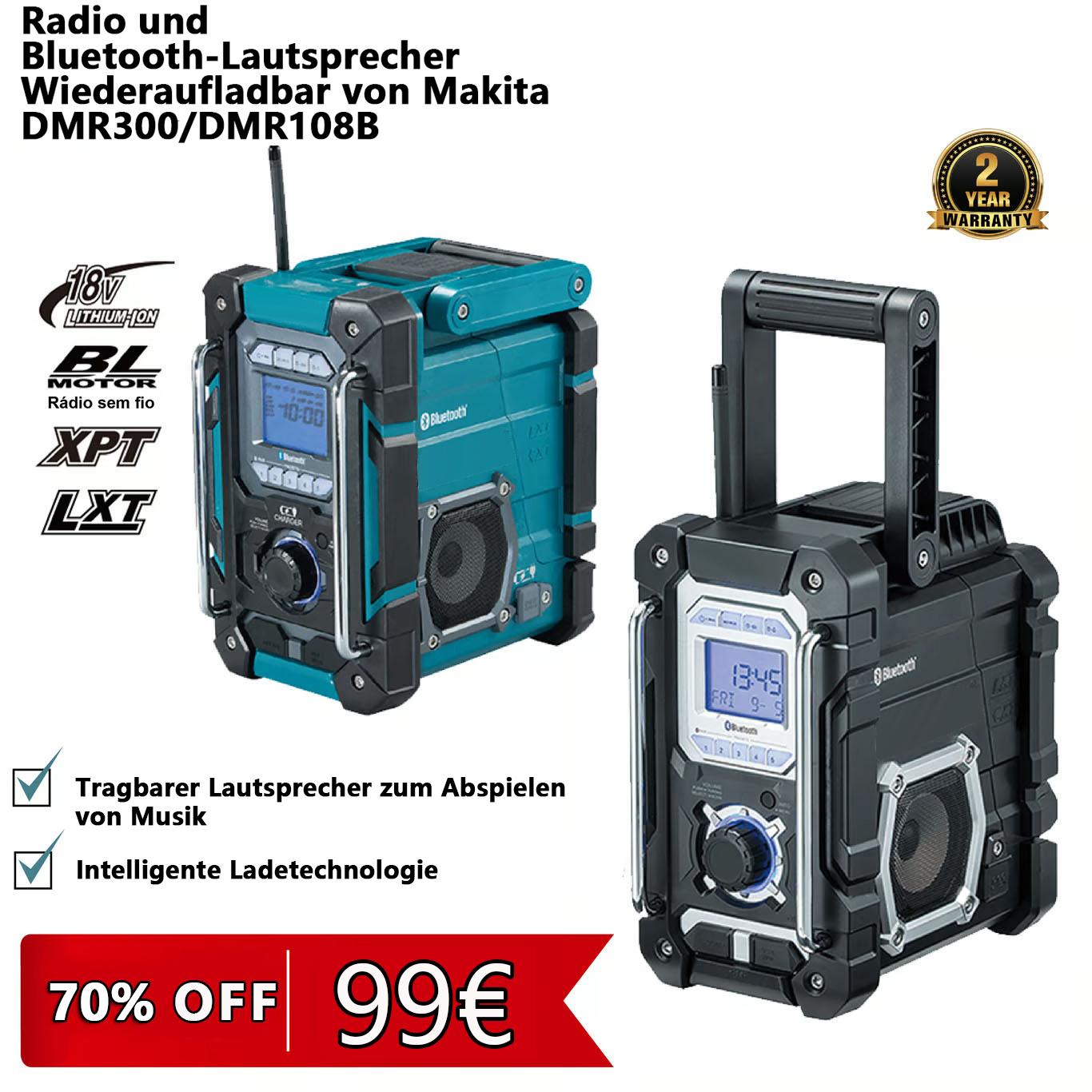 Die Aktion zum 108-jährigen Jubiläum von hat begonnen! Der wiederaufladbare Lautsprecher DMR108B/DMR300 ist zum Sonderpreis von 99 € erhältlich. Geben Sie jetzt Ihre Bestellung auf!