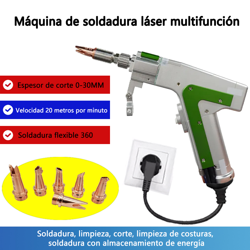 Soldador láser (5 en 1) último modelo 2025. soldadura, limpieza, corte, limpieza de costuras, soldadura con almacenamiento de energía.