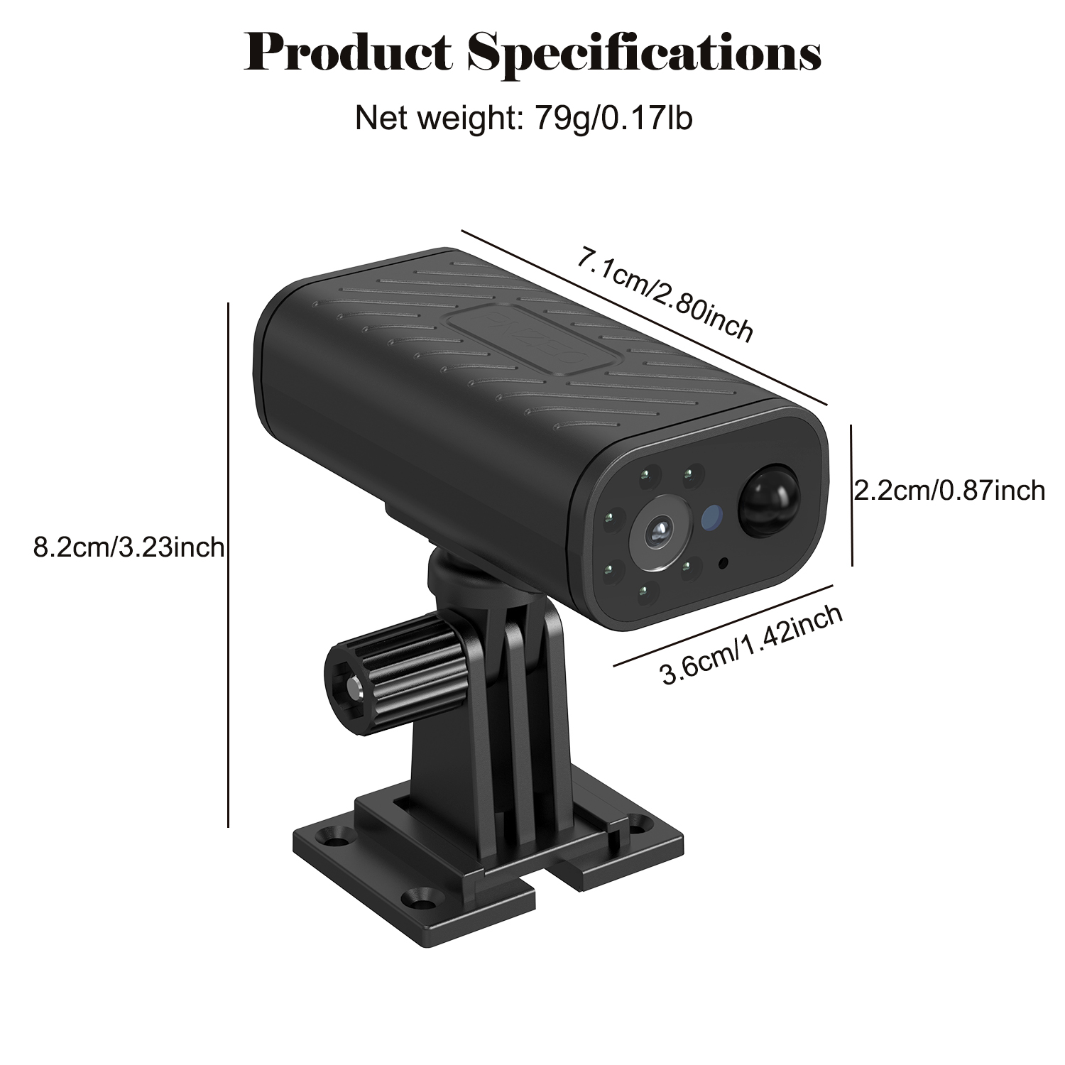 PNZEO W9 Waterproof Mini Cam for Every Corner, Plug-Free Battery Life to Match, 4K Compact Smart Home Security Cameras, Portable Wireless WiFi Monitoring, with Remote ON/Off, for Outdoor & Indoor