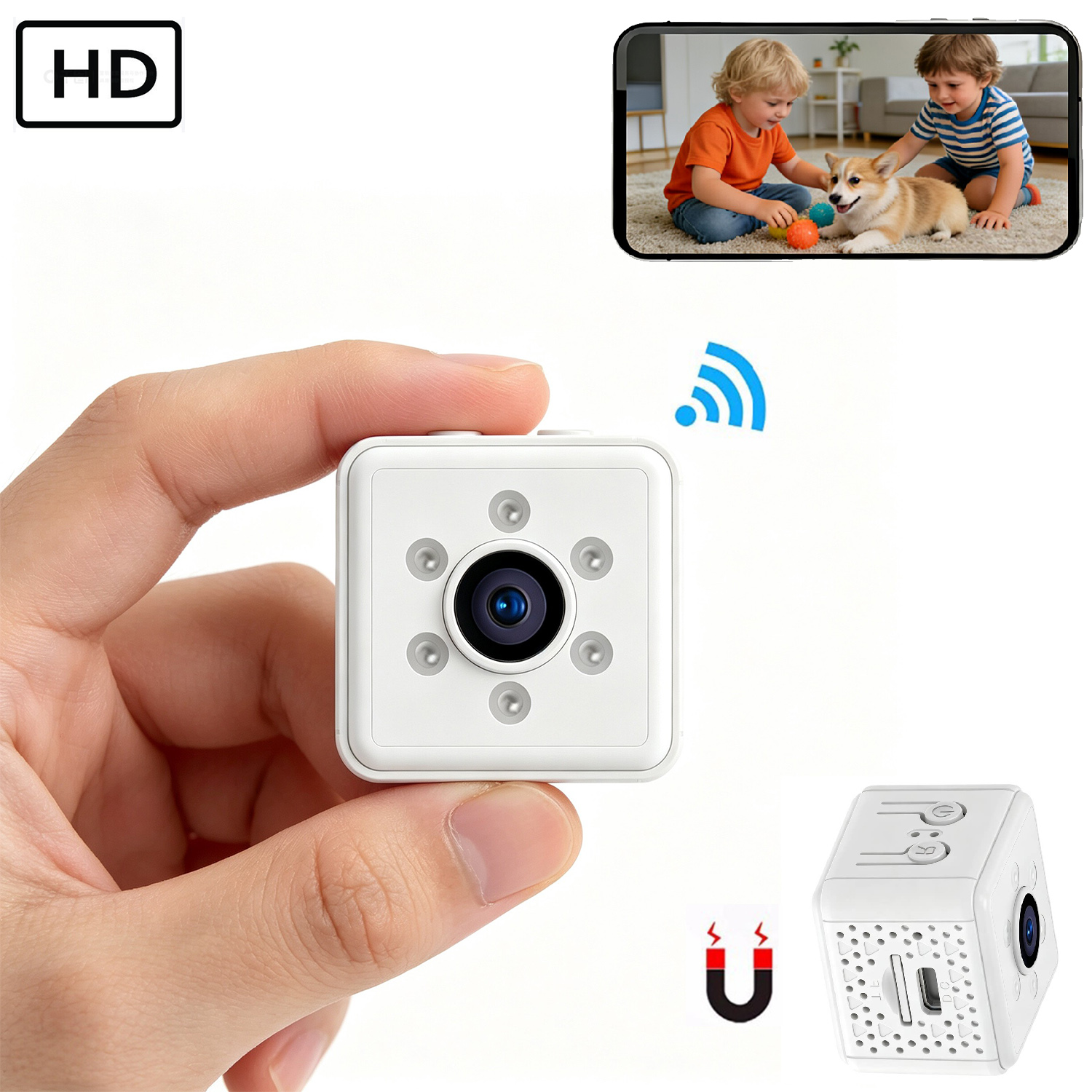 Next-Gen Mini Security Camera Portable Wireless Camera Tiny Home IP Camera
