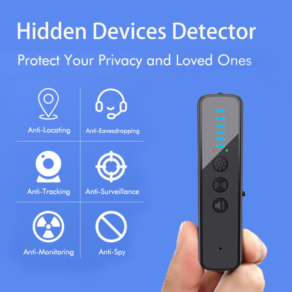 Hidden Camera Detector - AI-Powered Anti-Spy Device, GPS Tracker & Bug Detector, Portable RF Signal Scanner for Hotels, Travel