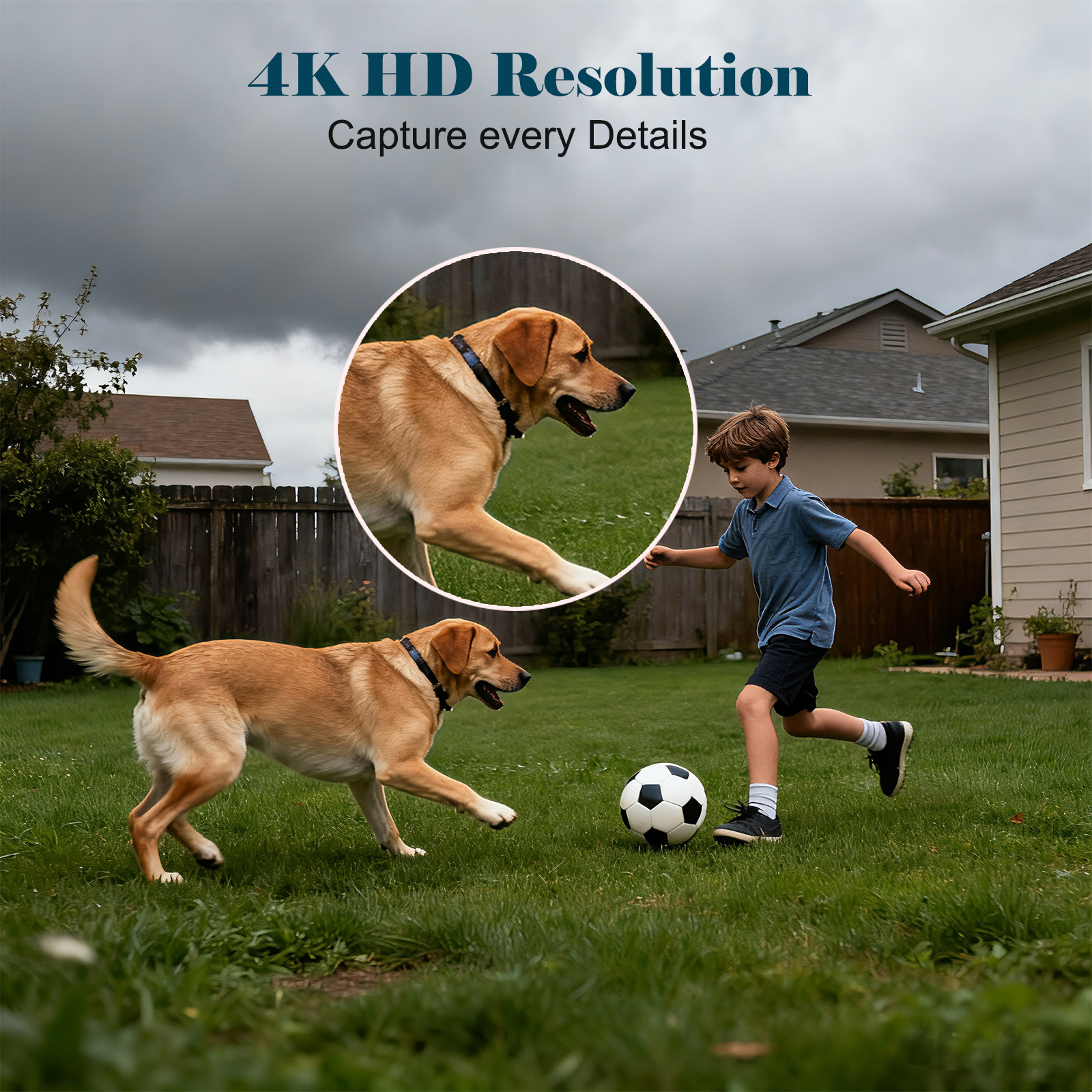 PNZEO W9 Waterproof Mini Cam for Every Corner, Plug-Free Battery Life to Match, 4K Compact Smart Home Security Cameras, Portable Wireless WiFi Monitoring, with Remote ON/Off, for Outdoor & Indoor