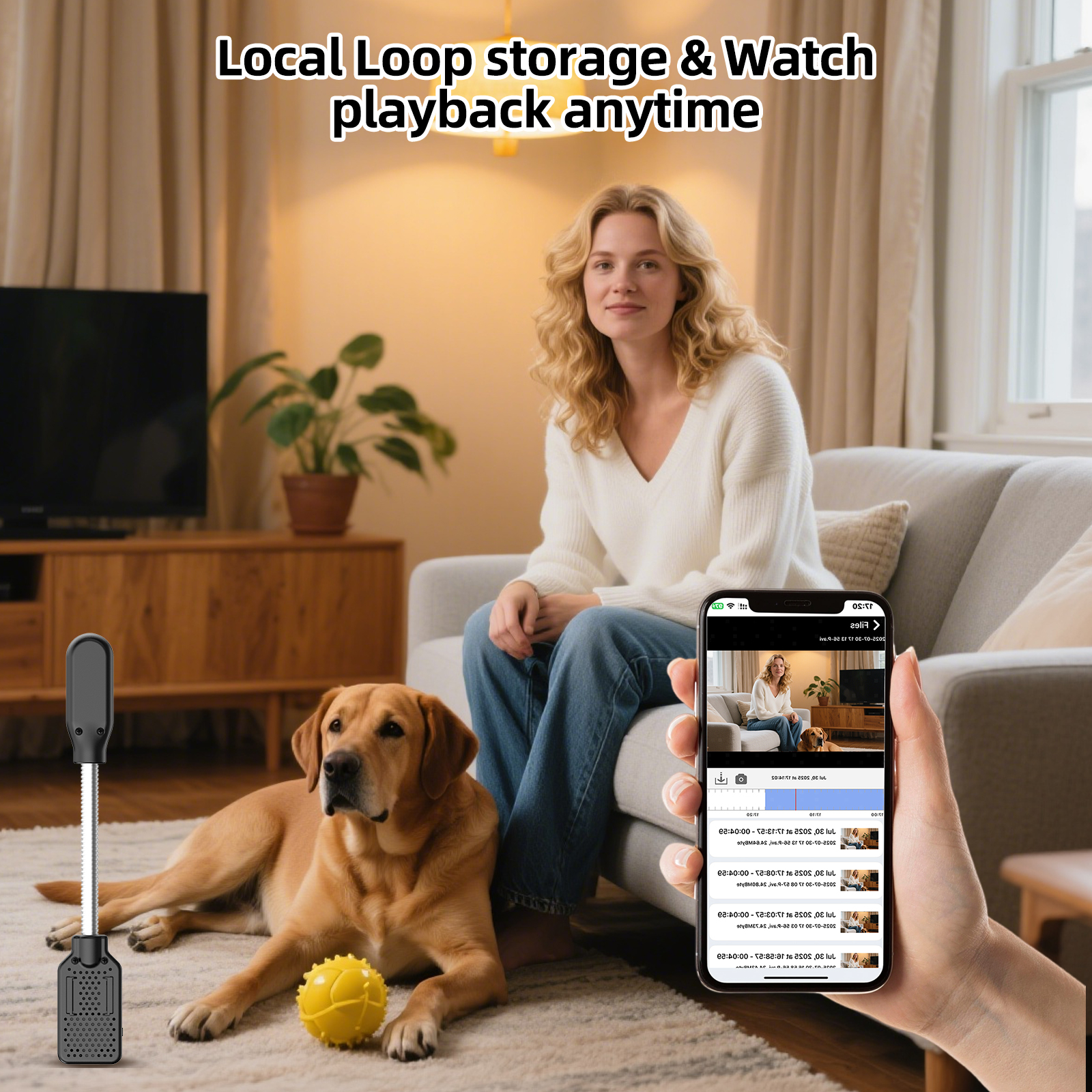 PNZEO W8 Compact Indoor Plug-in Mini Smart Home Security Camera, Support 5GHz & 2.4GHz Dual-Band WiFi,1920x1080 FHD Video, IR Night Vision, Motion Detection, Two-Way Audio, Pet/Nanny Monitor Cam