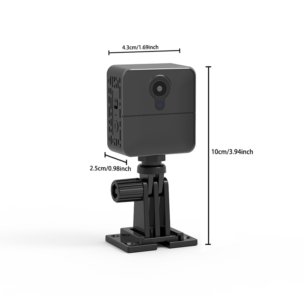 PNZEO W6 Mini Wireless WiFi Smart Camera FHD Compact Home Security Remote Indoor IP Camera with Motion Detection, IR Night Vision, Pet & Baby Monitor, Remote Playback via App