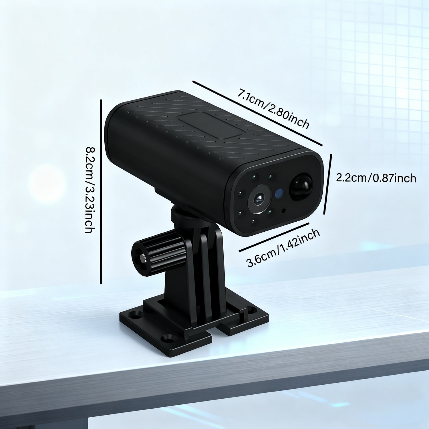 PNZEO W9 Compact Security Camera Ultra-long battery life, Mini Waterproof Smart Home Surveillance, Plug-free portable Wireless WiFi monitoring cam, With Remote ON/OFF, for outdoor & indoor