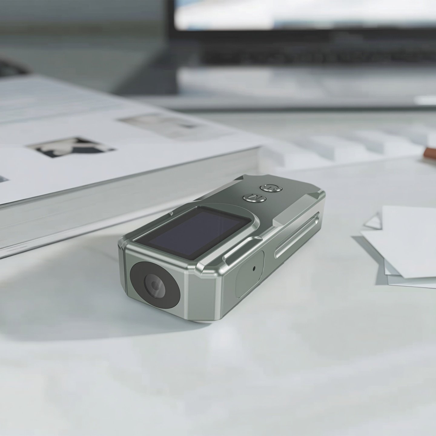 PNZEO P100 Fingertip Cameras, Compact Portable Action Cameras, with HD Display, Mini Pocket Vlogging Camera for Work, Cycling, Travel, Pet Walking 