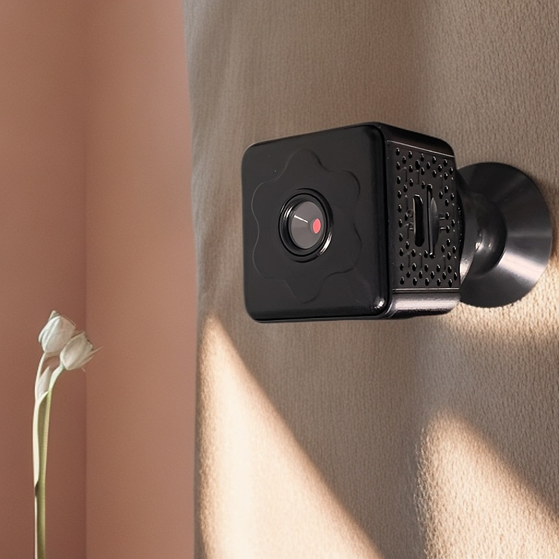 PNZEO V2 Mini Hidden Home Security Camera Wireless WiFi Remote Monitor Camera Tiny Smart Home Security Camera Support sleep standby, remote on/off