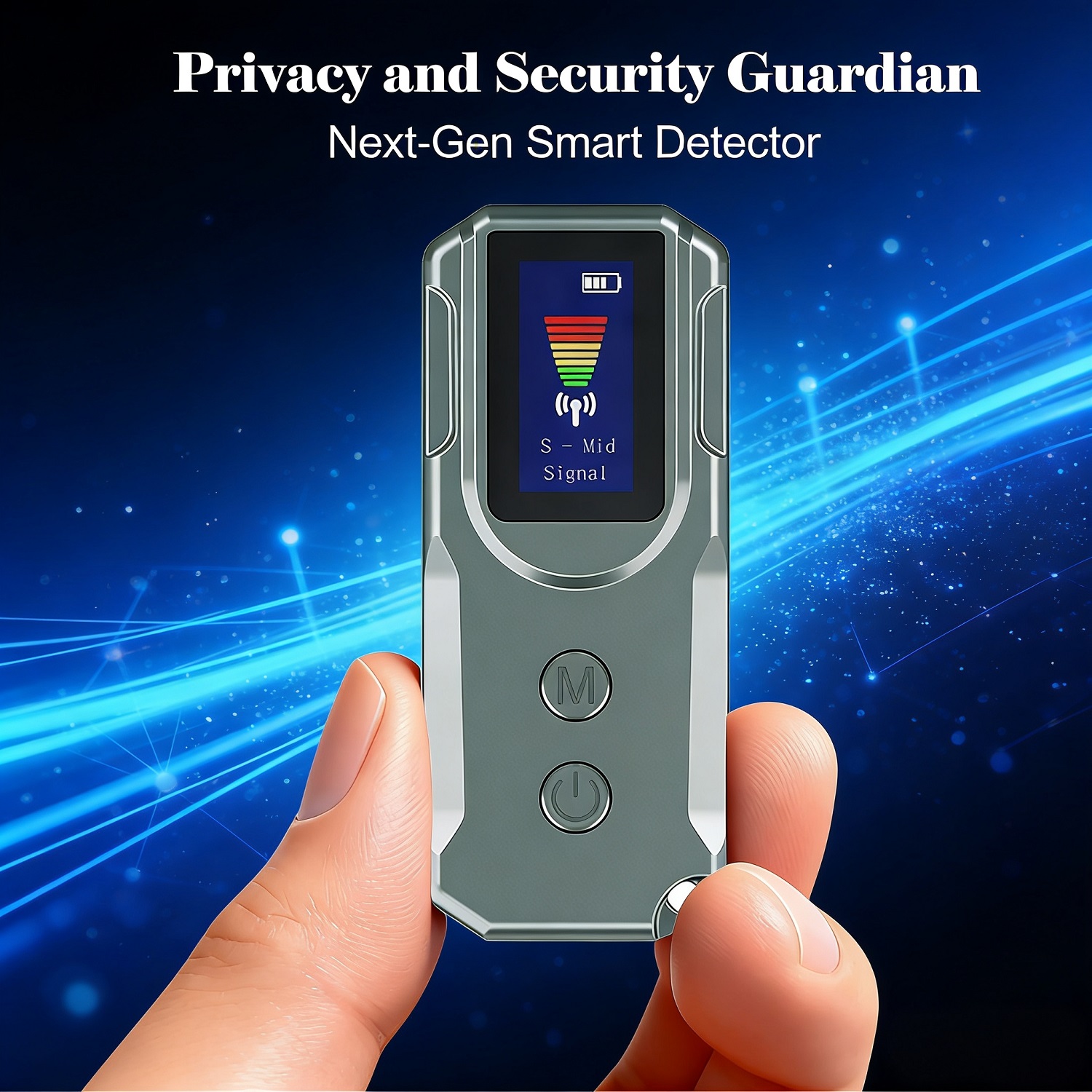 Next-Gen Hidden Camera Detectors, with HD Display, Smart Anti-Spy Device, GPS Tracker & Bug Detector, Portable Wireless/RF Signal Scanner for Hotels, Travel, Home & Office