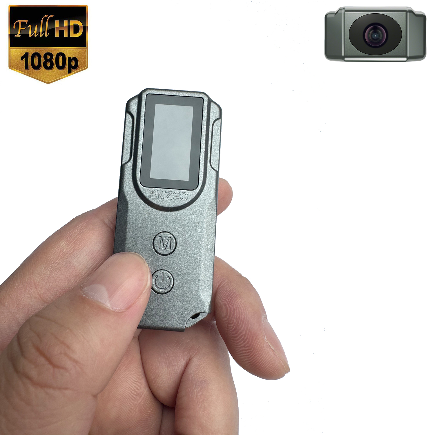 PNZEO P100 Fingertip Cameras, Compact Portable Action Cameras, With HD Display, 1080P FHD Mini Pocket Vlogging Camera for Work, Study, Family, Travel, Pet Walking