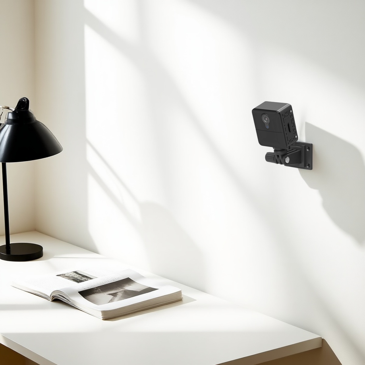 PNZEO W6 Mini Wireless WiFi Smart Camera FHD Compact Home Security Remote Indoor IP Camera with Motion Detection, IR Night Vision, Pet & Baby Monitor, Remote Playback via App