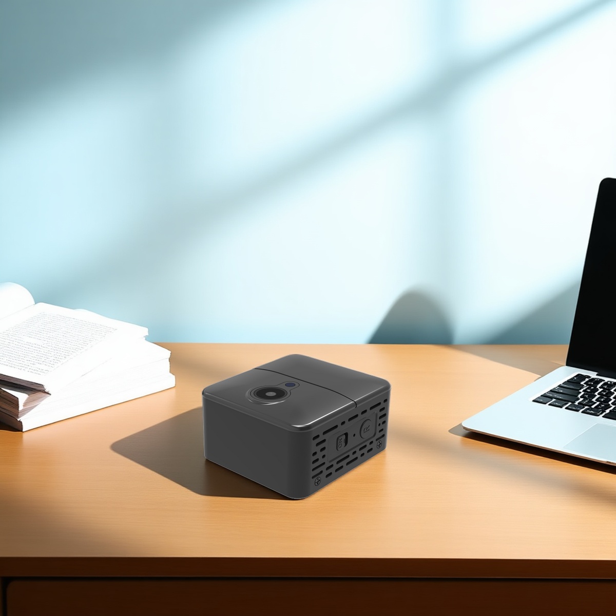 PNZEO W6 Mini Wireless WiFi Smart Camera FHD Compact Home Security Remote Indoor IP Camera with Motion Detection, IR Night Vision, Pet & Baby Monitor, Remote Playback via App