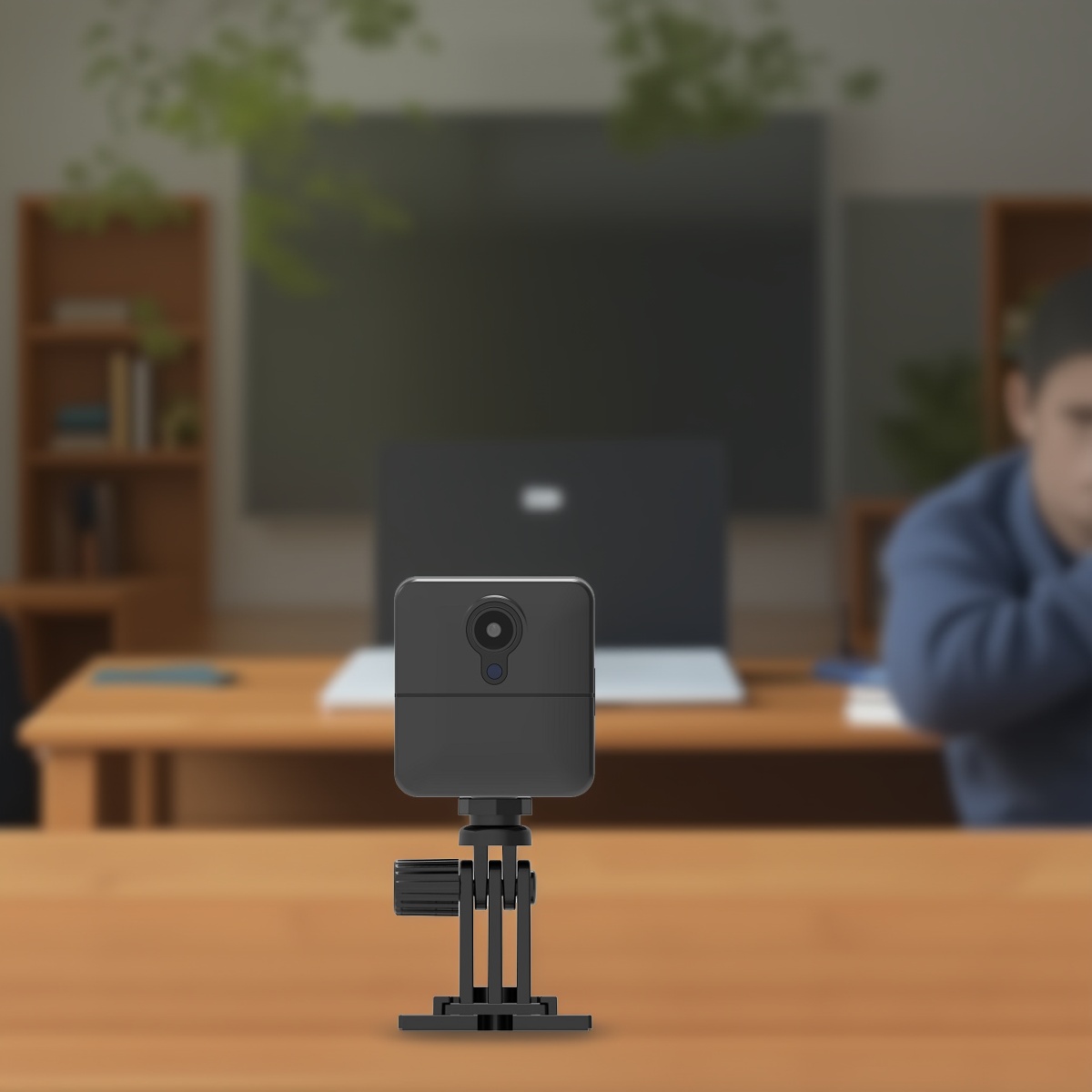 PNZEO W6 Mini Wireless WiFi Smart Camera FHD Compact Home Security Remote Indoor IP Camera with Motion Detection, IR Night Vision, Pet & Baby Monitor, Remote Playback via App