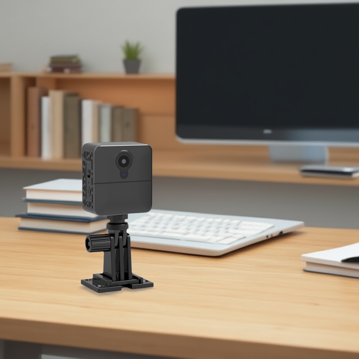 PNZEO W6 Mini Wireless WiFi Smart Camera FHD Compact Home Security Remote Indoor IP Camera with Motion Detection, IR Night Vision, Pet & Baby Monitor, Remote Playback via App