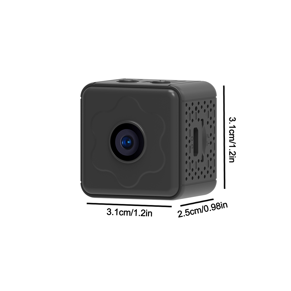 PNZEO V2 Mini Hidden Home Security Camera Wireless WiFi Remote Monitor Camera Tiny Smart Home Security Camera Support sleep standby, remote on/off