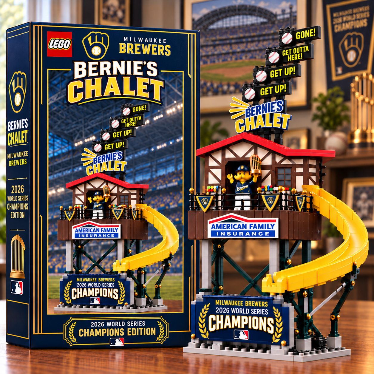 2026 World Series Champions Bernie’s Chalet Brick Edition