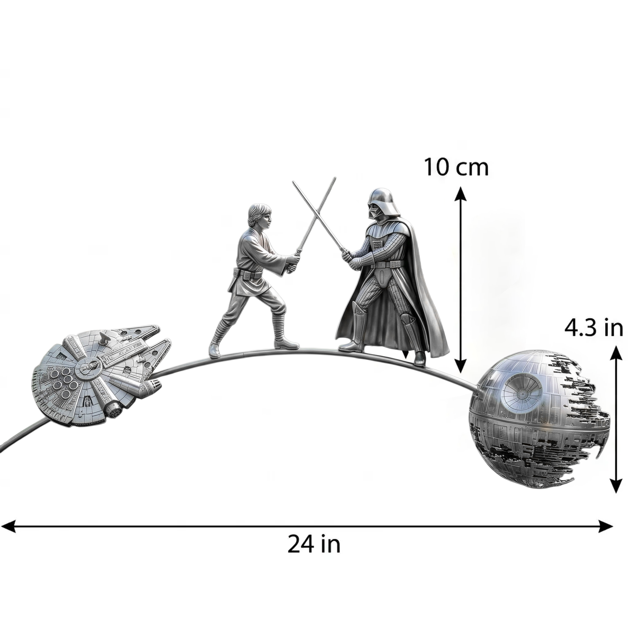 SW 50th Anniversary Garden Stake – Vader vs Luke Lightsaber Duel