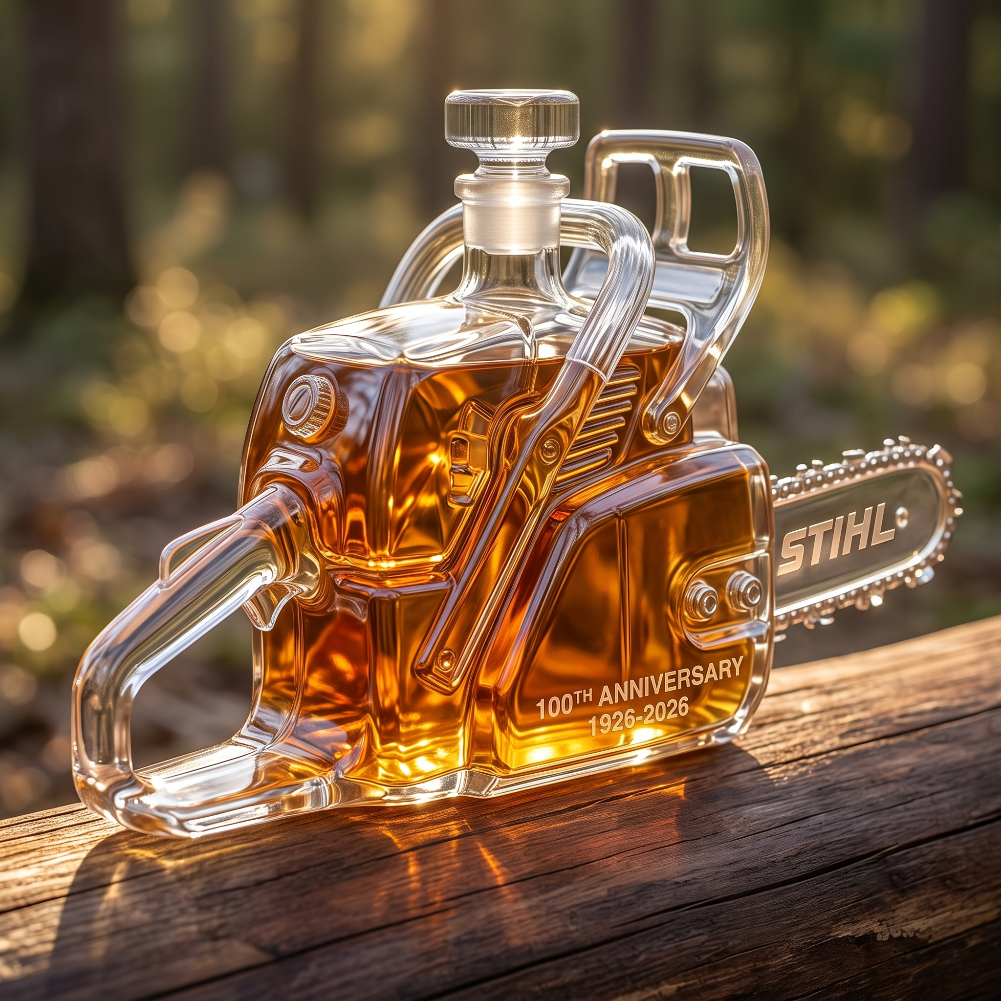 STIHL 100th Anniversary Whiskey Bottle