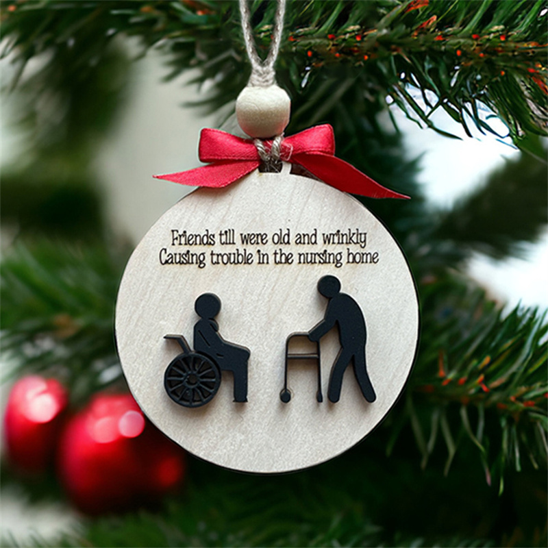 Funny Friend Christmas Ornament