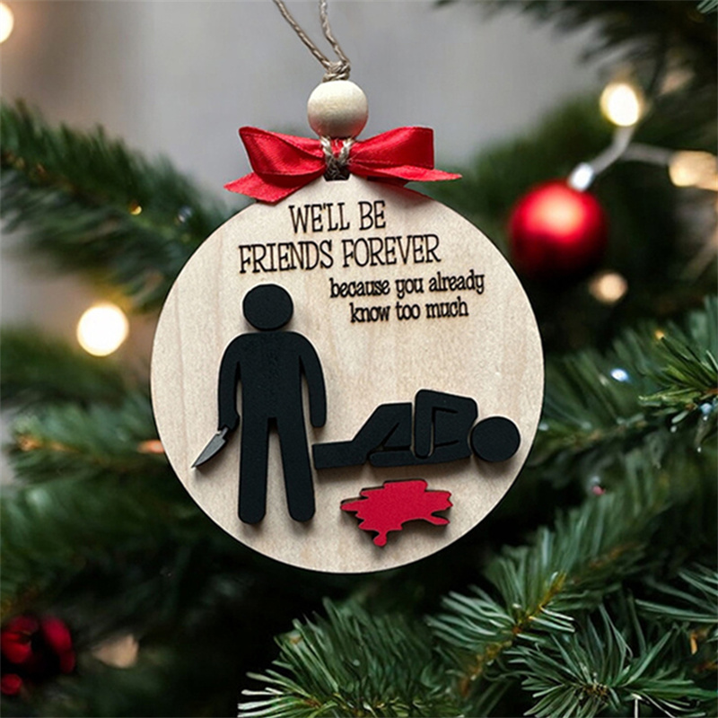 Funny Friend Christmas Ornament