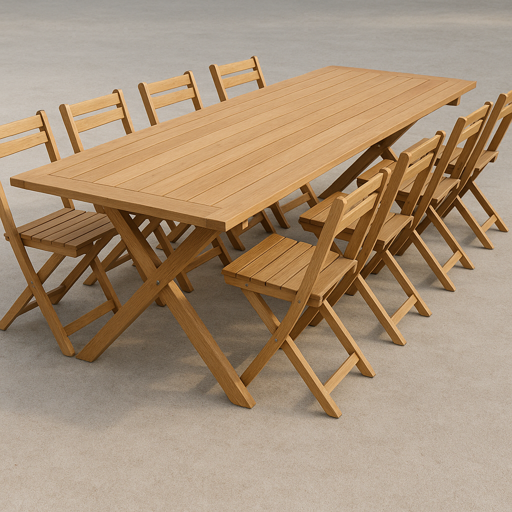 Conjuntos de mesa y sillas para jardin-Meubizo