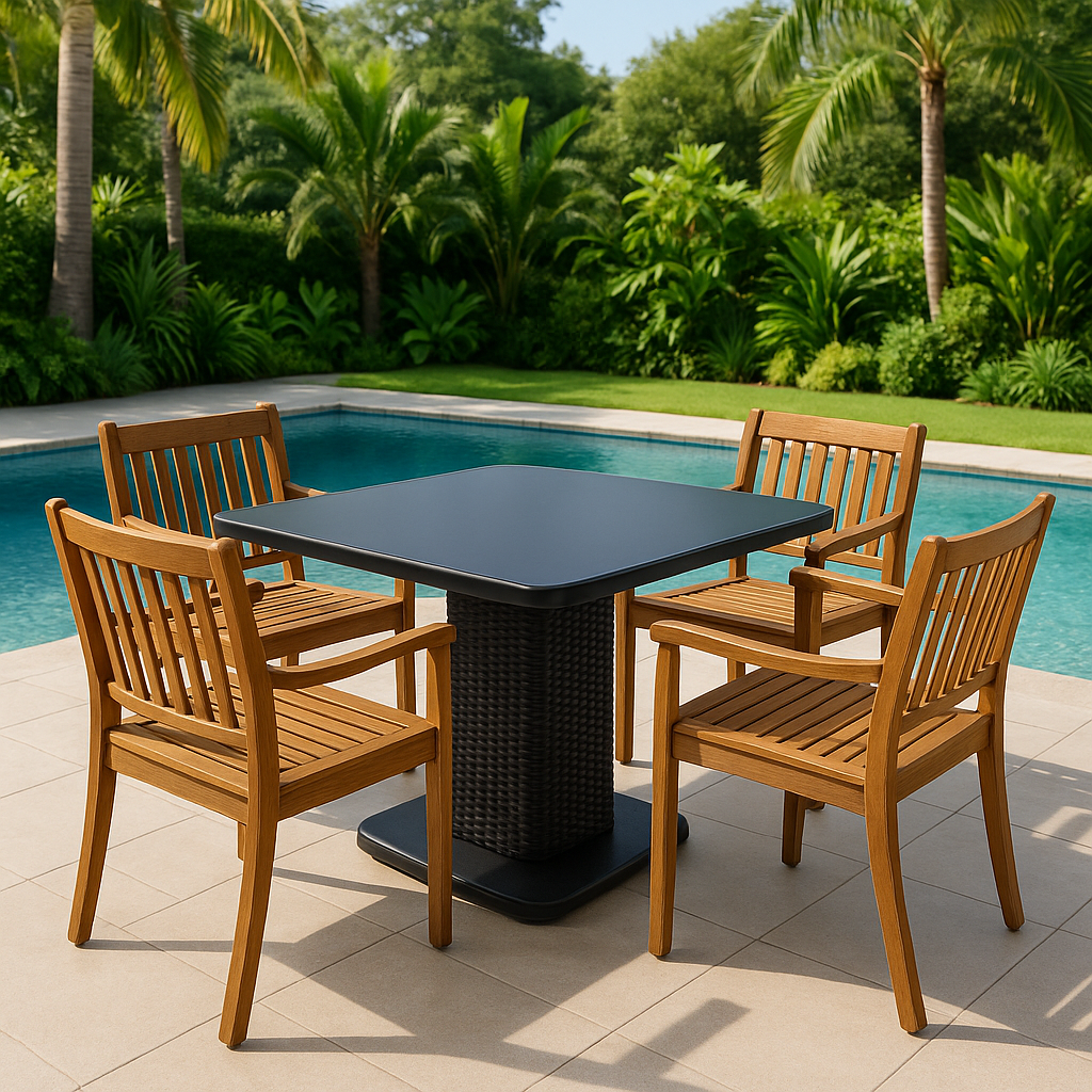 Conjuntos de mesa y sillas para jardin-Meubizo