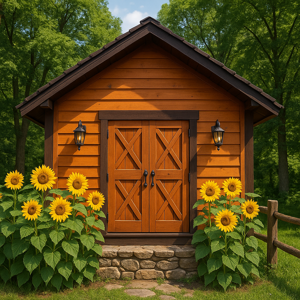 Caseta de jardin de madera-Meubizo