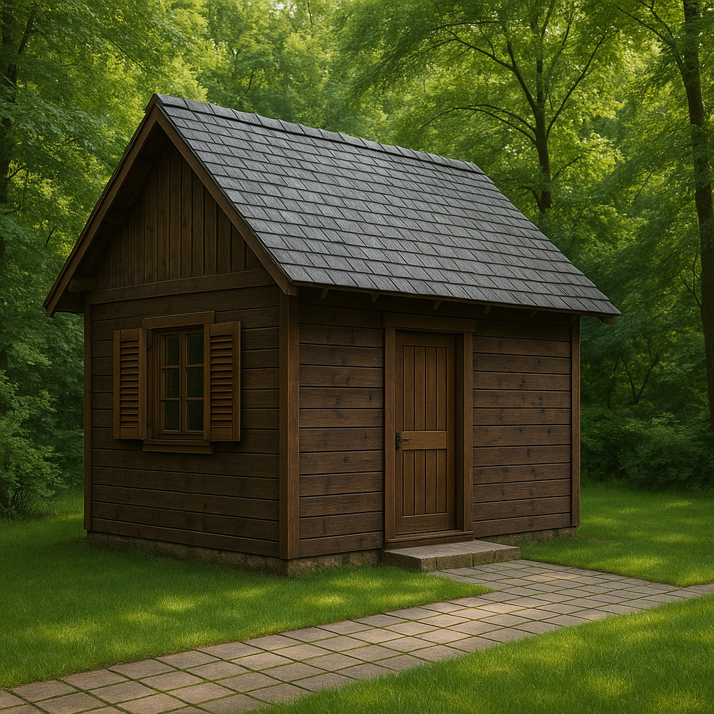 Caseta de jardin de madera-Meubizo