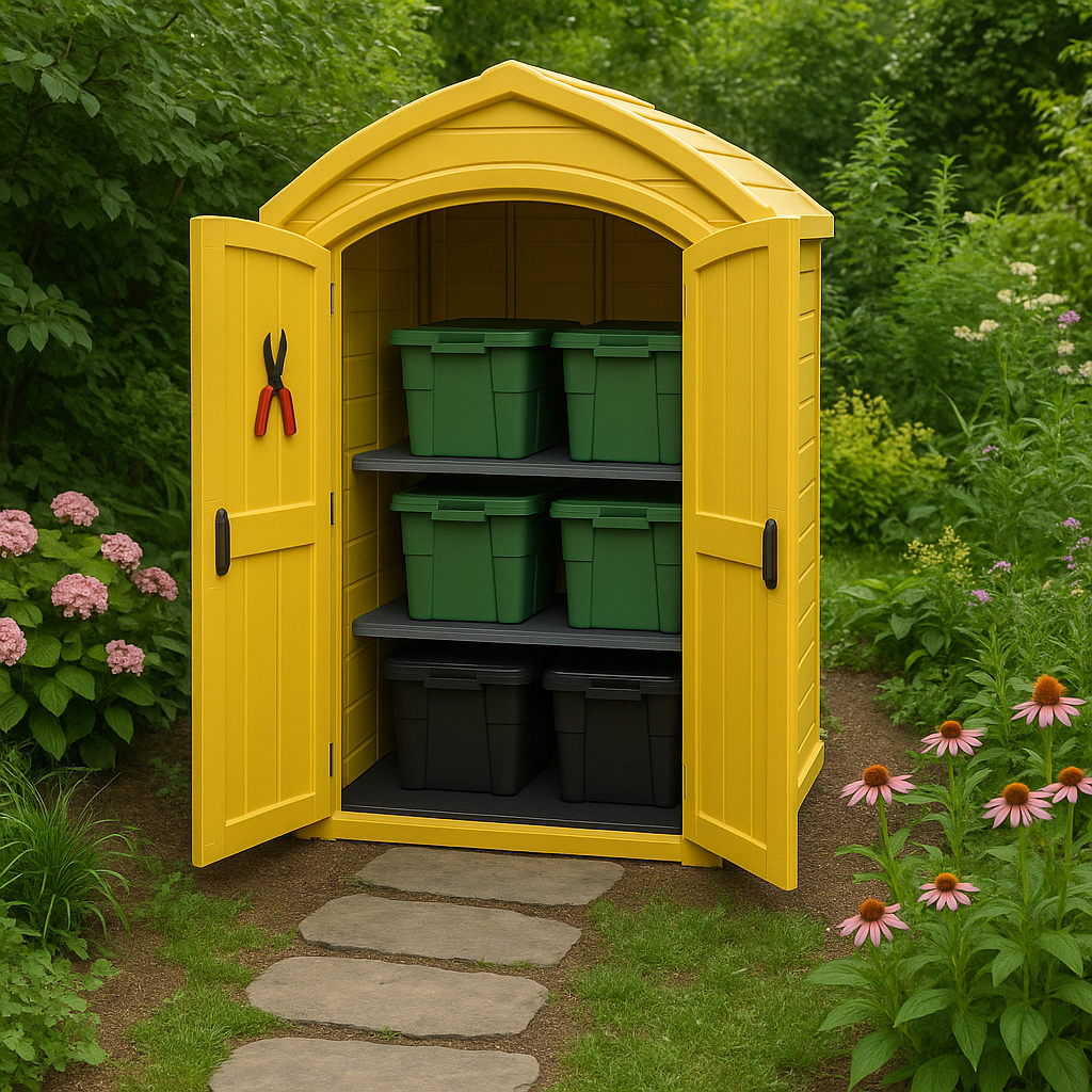 Caseta de jardin de madera-Meubizo