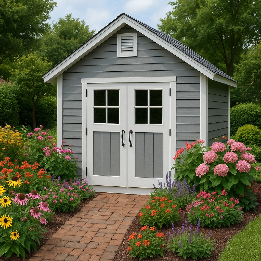 Caseta de jardin de resina-Meubizo