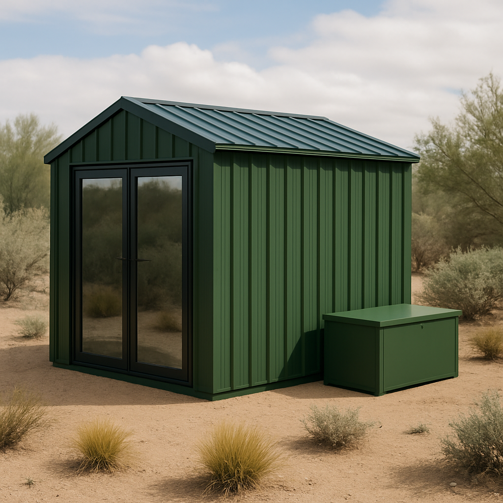 Caseta de jardin de resina-Meubizo