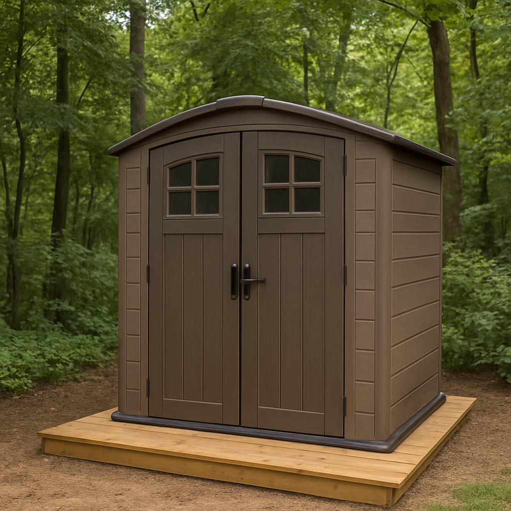 Caseta de jardin de resina-Meubizo